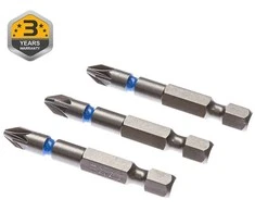 Forte_Tools Smūginiai atsuktuvų antgaliai Forte Tools PZ2, 50 mm, 3 vnt