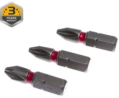 Forte_Tools Smūginiai atsuktuvų antgaliai Forte Tools PH2, 25 mm, 3 vnt