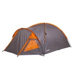 Trivietė palapinė Outliner RD-T22-3, oranžinė/pilka, 330 cm x 230 cm x 130 cm