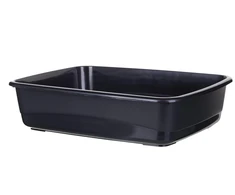 Kačių tualetas Ferplast Nip 10, juoda sp., atviras, 47 cm x 36 cm x 15 cm