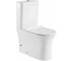 Laisvai pastatomas unitazas Domoletti UN501-004, su dangčiu, 390 mm x 650 mm