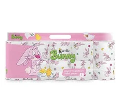 Tualetinis popierius Kartika Bunny 200l,10vnt, 3 sl