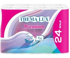 Thema Lux Tualetinio popieriaus tiekimas, 24 ritinėliai, 140 lapų, 15 mln., 3 pl.