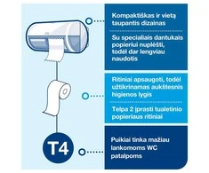 Tualetes papīrs Tork 110284, 2 sl, 24 gab.