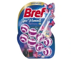 Tualetes poda tīrīšanas līdzeklis-atsvaidzinātājs Bref Spa Moments Harmony,2x50g