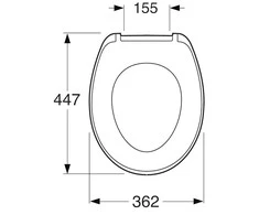Gustavsberg Unitazo dangtis Saval 8780g101
