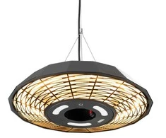 Pakabinamas infraraudonųjų spindulių šildytuvas TunaBone TB2068C-012000 W, galios lygių skaičius: 1, tinkamas patalpoms iki 20 m², Juodas, IP45