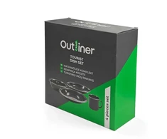 Outliner Turistinis stalo įrankių rinkinys, 5 vnt., EDAFC, plieno mėlynumo