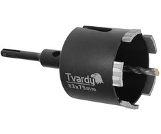 Grąžtas Tvardy Deimantinis vainikinis pjūklas d-82mm su SDS+ adapteriu M16 betonui