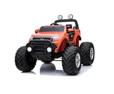 TY Elektrinis vaikiškas automobilis „Ford Monster“, raudonos spalvos.