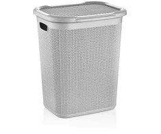 Ucsan Skalbinių dėžė Knitas M-079, 50 l, pilkos spalvos, 43 cm x 34 cm