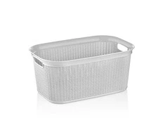 Ucsan Veļas grozs Knitas M-080, 38 l, pelēka krās., 57 cm x 37 cm
