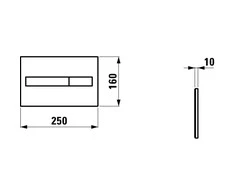 Mygtukas nuleidimo Laufen H895661 chromo