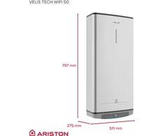Vandens šildytuvas Ariston Velis Tech WIFI 50