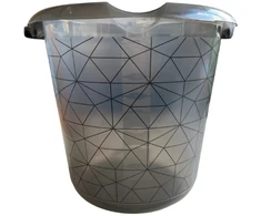 Ūkio kibiras Keeeper Polygon, 10 l, skaidrios/juodos spalvos.