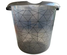 Buitinis kibiras Keeeper Polygon, 10 l, skaidri sp./juoda sp.