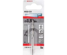 Grąžtas Bosch, metalas, hss-co, tiesus, 3.5 mm x 7 cm