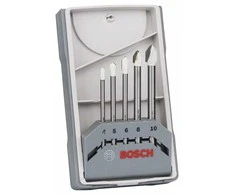 Grąžtas Urbju komplekts Bosch 2608587169, flīzes/keramika/stikls, taisne, 10 mm x 9 cm