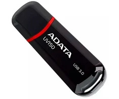 USB atmintinė Adata UV150 AUV150-128G-RBK, juoda/raudona, 128 GB