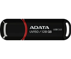 USB atmintinė Adata UV150 AUV150-128G-RBK, juoda/raudona, 128 GB