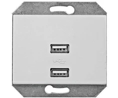 USB įkroviklis Vilma XP500, baltos spalvos.