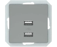 USB įkroviklis VILMA QR1000, pilkos spalvos
