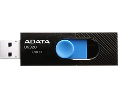 USB atmintinė Adata UV320 AUV320-64G-RBKBL, mėlyna sp./juoda sp., 128 GB