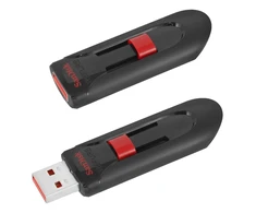 USB zibatmiņa SanDisk Cruzer Glide SDCZ60-016G-A11, melna krās./sarkana krās., 32 GB