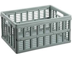 Sulankstoma plastikinė dėžė L Plast Team 24x48x35CM pilkai žalia