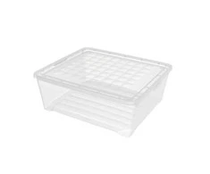 Uzglabāšanas kaste ar vāku Curver 96063, 10 l, caurspīdīga krās., 34.2 x 29.7 x 12.5 cm
