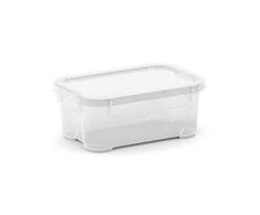 Uzglabāšanas kaste ar vāku Kis, 1.4 l, caurspīdīga krās., 17.5 x 11.5 x 7 cm