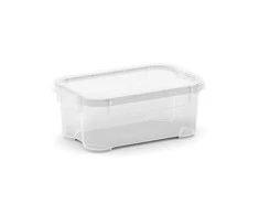 Uzglabāšanas kaste ar vāku Kis, 1.4 l, caurspīdīga krās., 17.5 x 11.5 x 7 cm