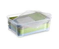 Uzglabāšanas kaste ar vāku, paredzēts uzglabāšanai Kis 8653000 0202, 31.5 l, caurspīdīga krās., 55.5 x 39 x 19 cm