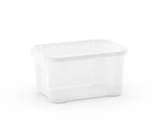Daiktadėžė su dangčiu, daiktų saugojimo Kis 8649000 0202, 5 l, skaidri sp., 26 x 19 x 14 cm