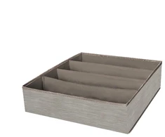 Domoletti BOXSTORAGE 4 GRID 30X30X10CM BEIGE TEXT