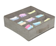 Domoletti BOXSTORAGE 9 GRID 30X30X10CM BEIGE TEXT