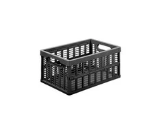 Sulankstoma plastikinė dėžė M Plast Team 16.3/3.5x35.5x24.2cm juoda