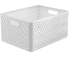 Daiktadėžė, daiktų saugojimo Rotho 11668, 28 l, balta sp./,spalva/dizainas parenkami atsitiktine tvarka,, 43 x 33 x 21.5 cm