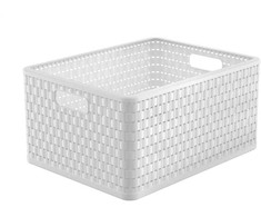 Daiktadėžė, daiktų saugojimo Rotho 11668, 28 l, balta sp./,spalva/dizainas parenkami atsitiktine tvarka,, 43 x 33 x 21.5 cm