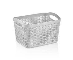 Uzglabāšanas kaste Ucsan Plastik, 1.5 l, pelēka krās., 16.5 x 11 x 12.5 cm