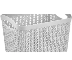 Uzglabāšanas kaste Ucsan Plastik 8691459922083, 6 l, pelēka krās., 26 x 19.5 x 20 cm