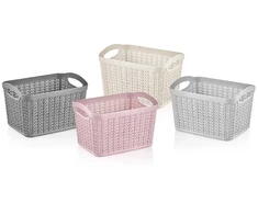 Daiktadėžė Ucsan Plastik 8691459922083, 6 l, pilka sp., 26 x 19.5 x 20 cm