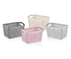 Uzglabāšanas kaste Ucsan Plastik 8691459922083, 6 l, pelēka krās., 26 x 19.5 x 20 cm
