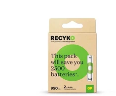 Įkraunamas elementas GP, AAA, 950 mAh, 2 vnt.