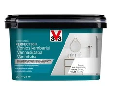 V33 PAINT BATHROOM PERF Baltas 2L