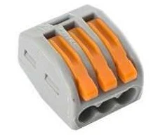 Vadu savienojums Okko CMK-413, 3 x 0,08-4 mm², 32 A, oranža krās./pelēka krās., 5 gab.