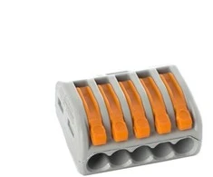 Vadu savienojums Okko CMK-415, 5 x 0,08-4 mm², 32 A, oranža krās./pelēka krās., 5 gab.