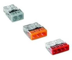 Laidinė jungtis Wago, 0,5–2,5 mm2, 24 A, įvairiaspalvė, 10 vnt.