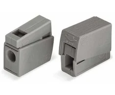 Laidų jungė Wago 224-101, 2 x 0,5-2,5 mm², 24 A, pilka sp., 5 vnt.