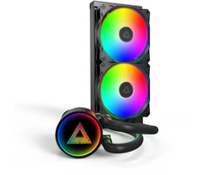 Vandens aušinimas Montech LightFlow ARGB 240 juodas (LightFlow ARGB 240 (B))